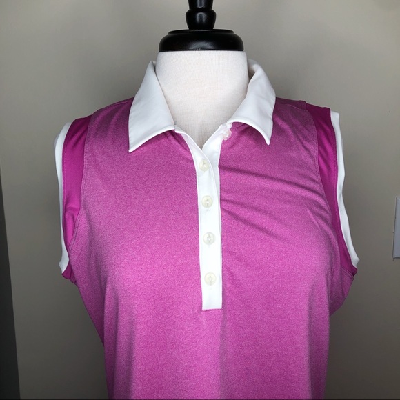 Nike Golf Pink Athletic Tour Performance Tank XL - Picture 3 of 10